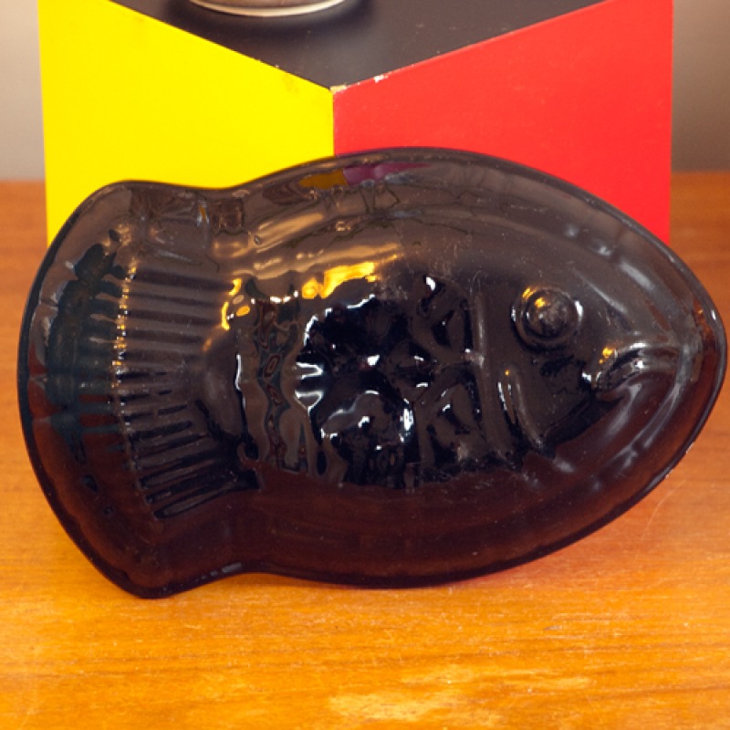 Vintage pudding vorm vis